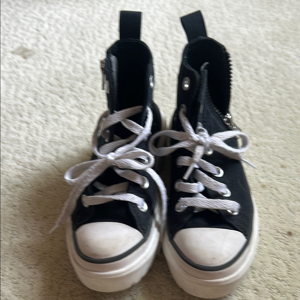 Converse Black and White High-Top Sneakers
